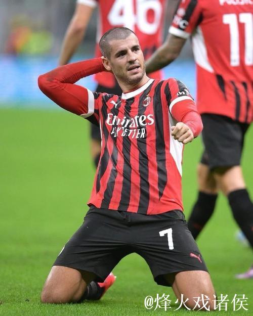 意甲-莫拉塔破门 AC米兰主场1-1卡利亚里